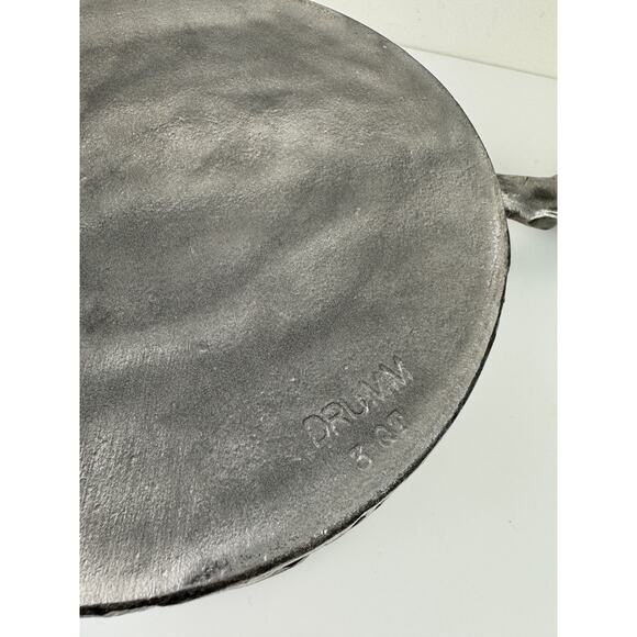 VINTAGE Mid Century Modern Donald Drumm Covered Aluminum Brutalist Skillet NEW - Picture 9 of 9